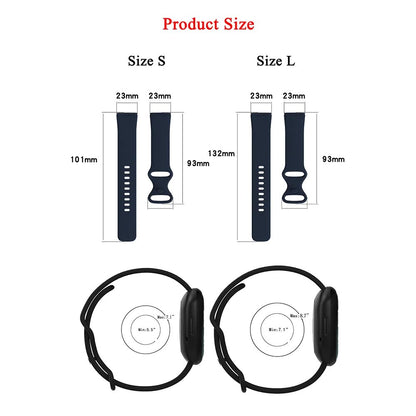 حزام إكسسوارات من السيليكون عالي الجودة لسوار المعصم Fitbit Versa 3 /Fitbit Sense يمكن ارتداؤه