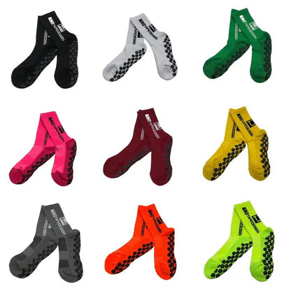 New  Men Anti-Slip Football Socks High Quality Soft Breathable Thickened Sports Socks Running Cycling Hiking Women Soccer Socks