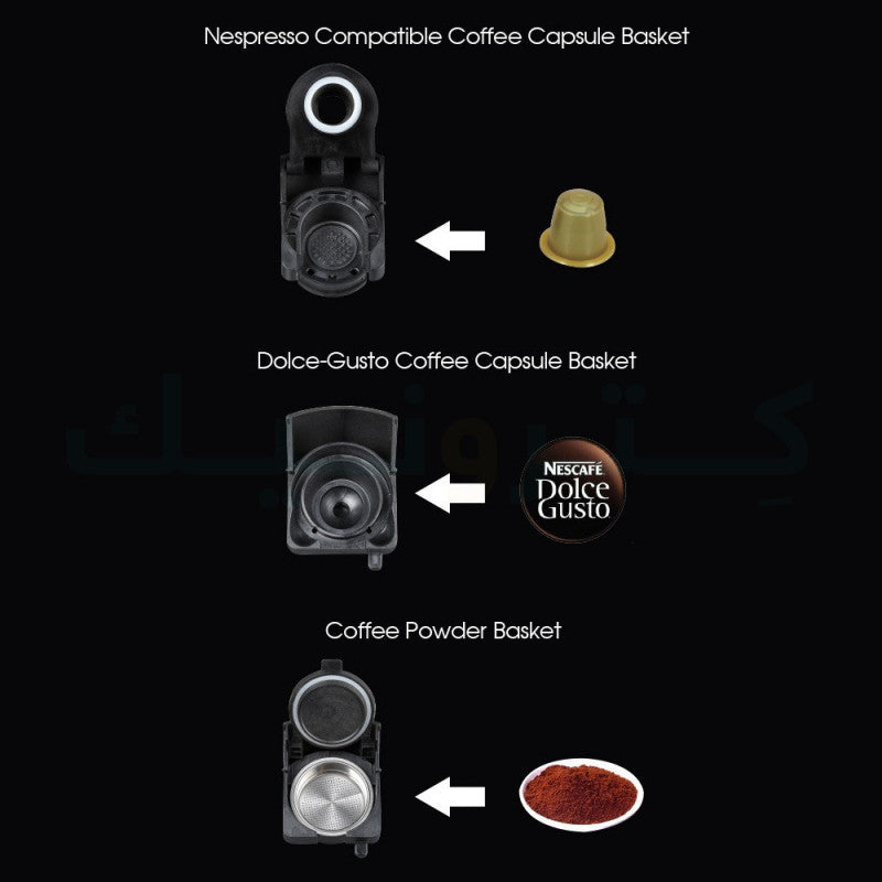 ماكينة صنع القهوة 19 بار متعددة الكبسولات من ساتشي