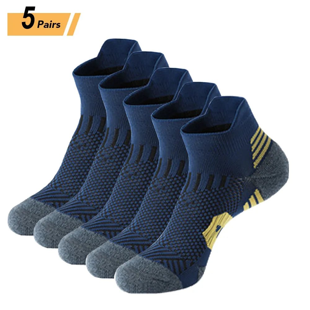 5Pairs New Spring Men's Socks AnkleThick Knit Sports Sock Outdoor Fitness Breathable Quick Dry Wear-resistant Short Running Sock - منصة بي مارت للتسوق الإلكتروني5Pairs New Spring Men's Socks AnkleThick Knit Sports Sock Outdoor Fitness Breathable Quick Dry Wear-resistant Short Running Sock