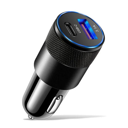 70W PD Car Charger USB Type C Fast Charging Car Phone Adapter for iPhone 14 13 12 Xiaomi Huawei Samsung S21 S22 Quick Charge - منصة بي مارت للتسوق الإلكتروني70W PD Car Charger USB Type C Fast Charging Car Phone Adapter for iPhone 14 13 12 Xiaomi Huawei Samsung S21 S22 Quick Charge
