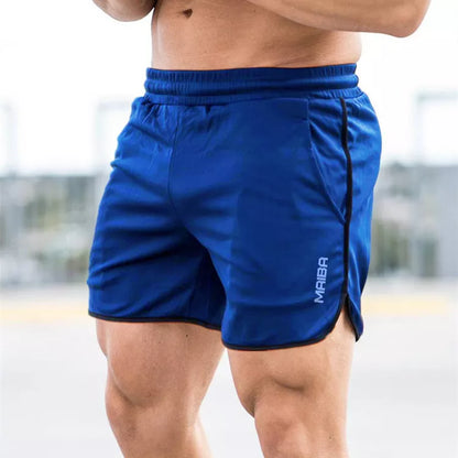 New Men Fitness Bodybuilding Shorts Man Summer Gyms Workout Male Breathable Mesh Quick Dry Sportswear Jogger Beach Short Pants