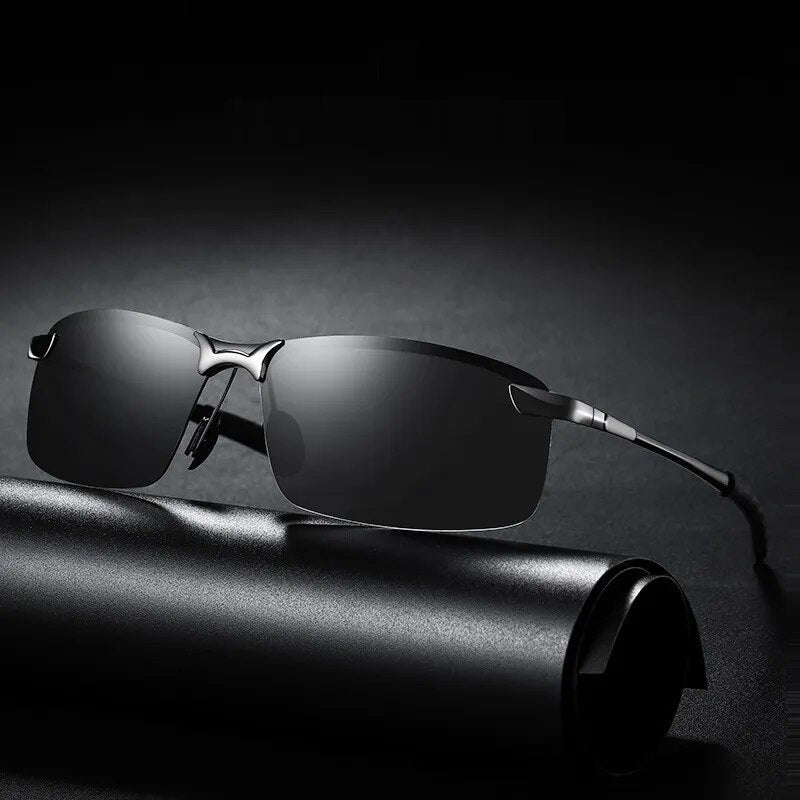 جديد فاخر الاستقطاب النظارات الشمسية للرجال القيادة الصيد التنزه نظارات شمسية الذكور الكلاسيكية خمر الرجال نظارات ظلال سوداء UV400