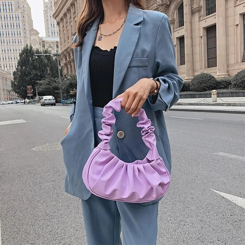 Pleated Cloud Bag Womens New Small Fresh Fashion Handbag