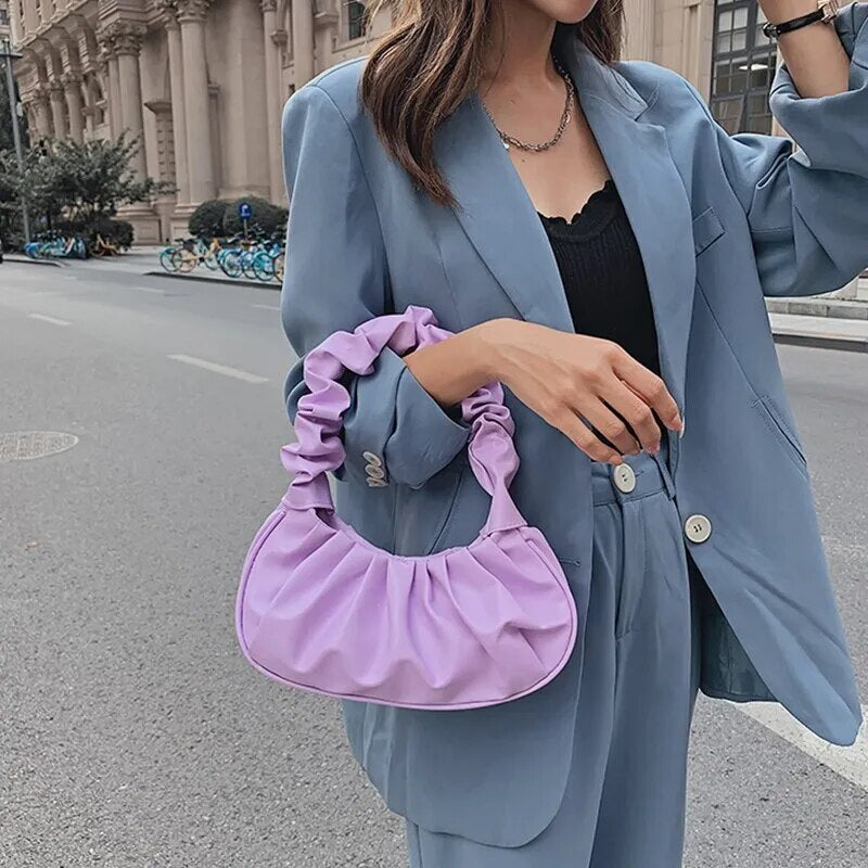 Pleated Cloud Bag Womens New Small Fresh Fashion Handbag