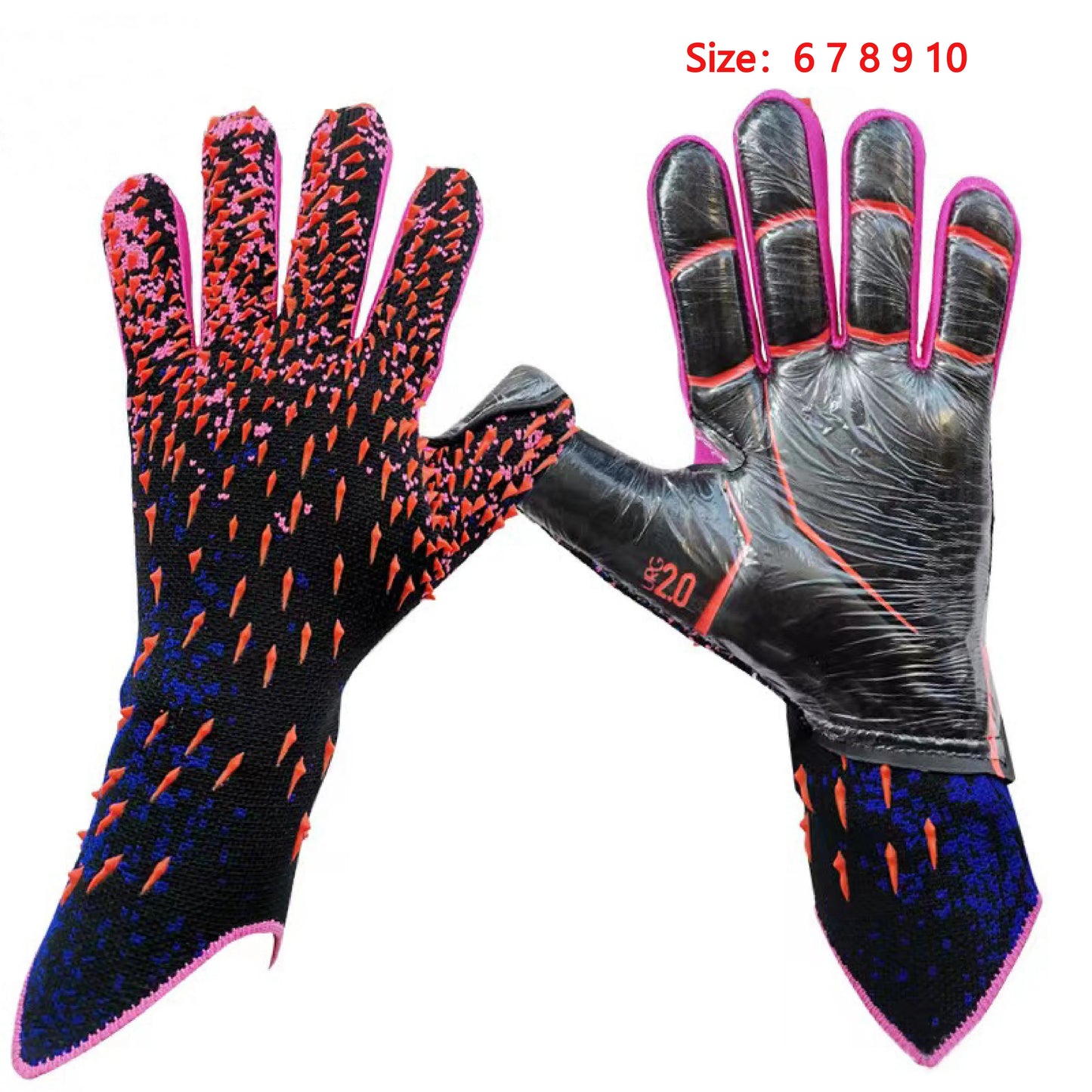 Soccer Football Goalkeeper Gloves Thickened Professional Protection Adults Teenager Goalkeeper Soccer Goalie Gloves