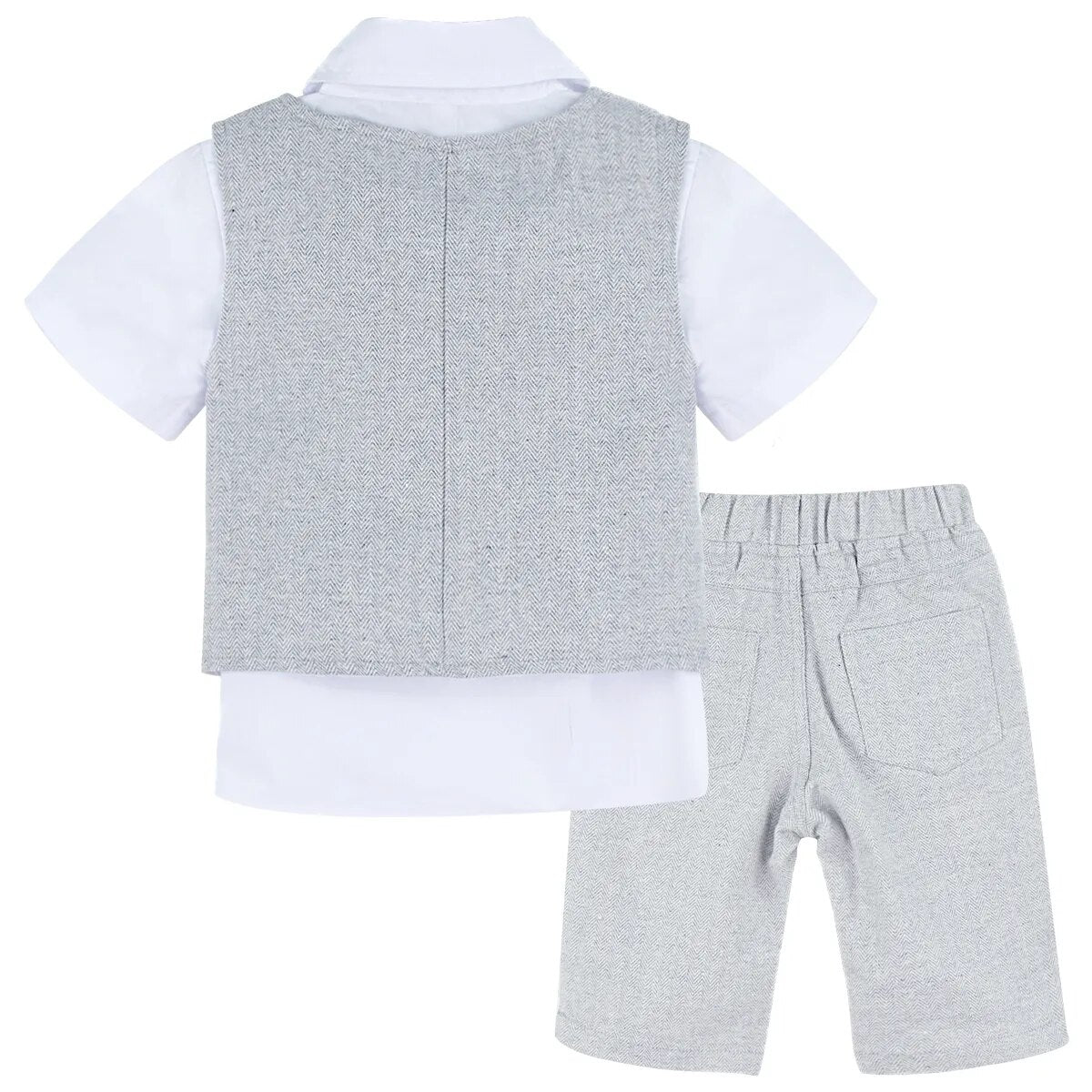 Baby Boy Clothes Toddler Wedding Suit Set Kids Birthday Party Outfit Gemtleman Formal Short Sleeve Cotton Clothing Set 3PCS - منصة بي مارت للتسوق الإلكترونيBaby Boy Clothes Toddler Wedding Suit Set Kids Birthday Party Outfit Gemtleman Formal Short Sleeve Cotton Clothing Set 3PCS