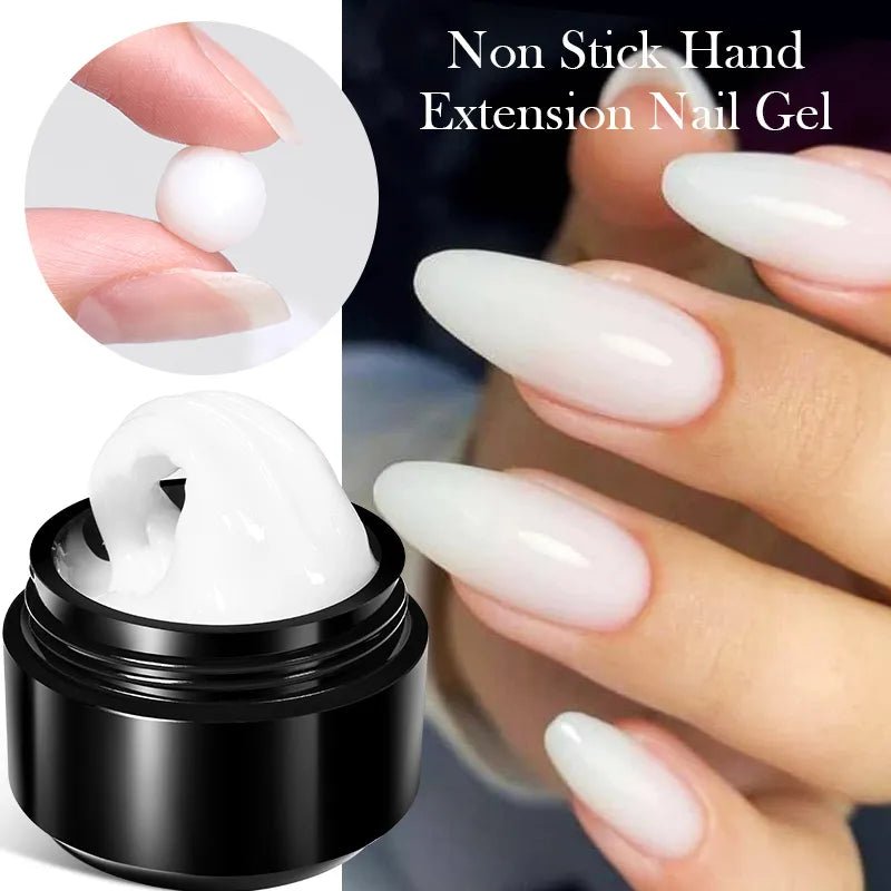 BORN PRETTY 15ML Non Stick Hand Solid Extension Nail Gel Clear Nude Pink Extension Gel Rhinestone Glue Gel Easy to Operate - منصة بي مارت للتسوق الإلكترونيBORN PRETTY 15ML Non Stick Hand Solid Extension Nail Gel Clear Nude Pink Extension Gel Rhinestone Glue Gel Easy to Operate