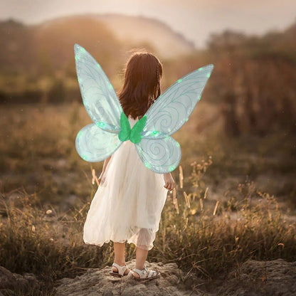 Girls Electrical Butterfly Elf Wings with Light Glowing Shiny Dress Up Moving Fairy Princess Wing Butterfly Wings For Girl - منصة بي مارت للتسوق الإلكترونيGirls Electrical Butterfly Elf Wings with Light Glowing Shiny Dress Up Moving Fairy Princess Wing Butterfly Wings For Girl