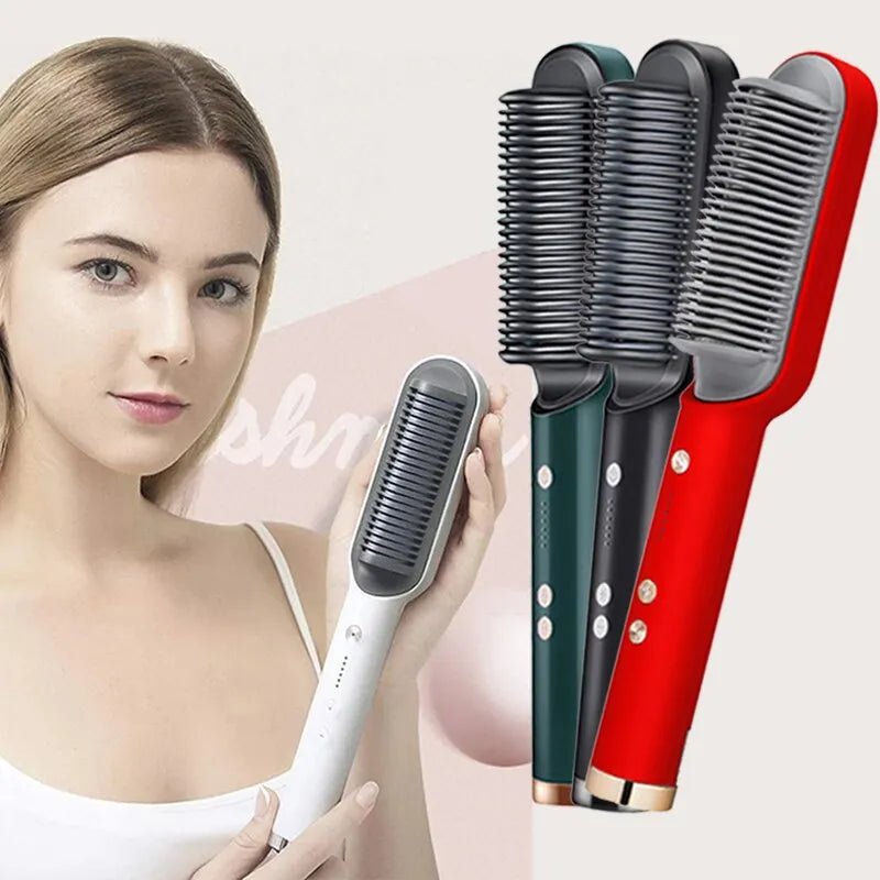 Hair Straightener Professional Quick Heated Electric Hot Comb Hair Straightener Personal Care Multifunctional Hairstyle Brush - منصة بي مارت للتسوق الإلكترونيHair Straightener Professional Quick Heated Electric Hot Comb Hair Straightener Personal Care Multifunctional Hairstyle Brush