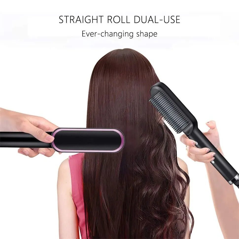 Hair Straightener Professional Quick Heated Electric Hot Comb Hair Straightener Personal Care Multifunctional Hairstyle Brush - منصة بي مارت للتسوق الإلكترونيHair Straightener Professional Quick Heated Electric Hot Comb Hair Straightener Personal Care Multifunctional Hairstyle Brush