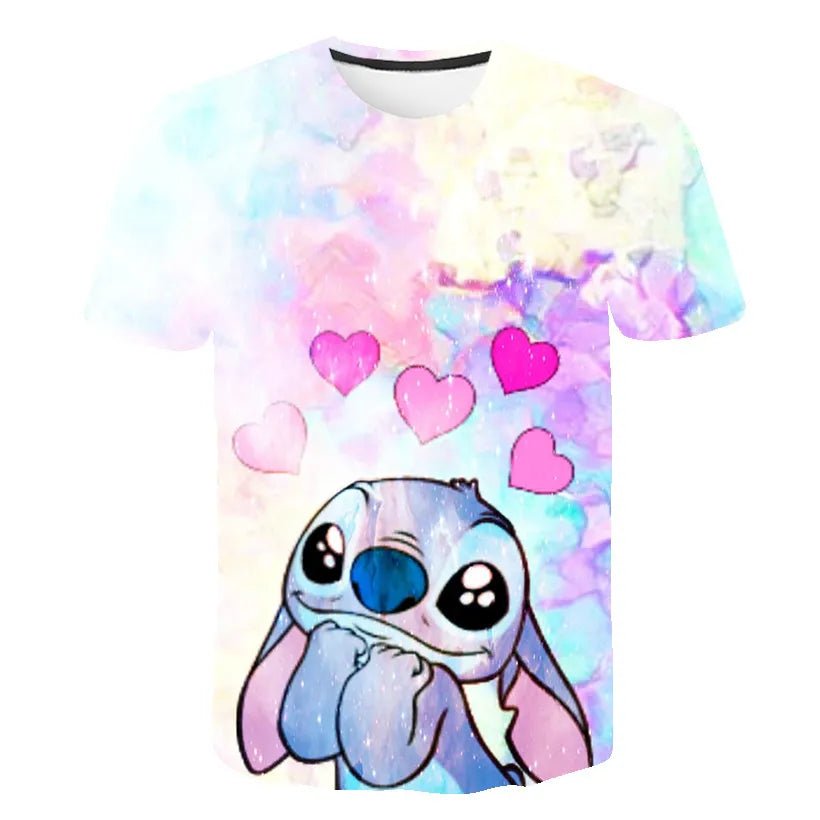 Kids Stitch T Shirts Child Boys Girls Cartoon Stich T-Shirts Clothes Children's Summer Casual Tops Tees 1-14 Years Old Costumes - منصة بي مارت للتسوق الإلكترونيKids Stitch T Shirts Child Boys Girls Cartoon Stich T-Shirts Clothes Children's Summer Casual Tops Tees 1-14 Years Old Costumes